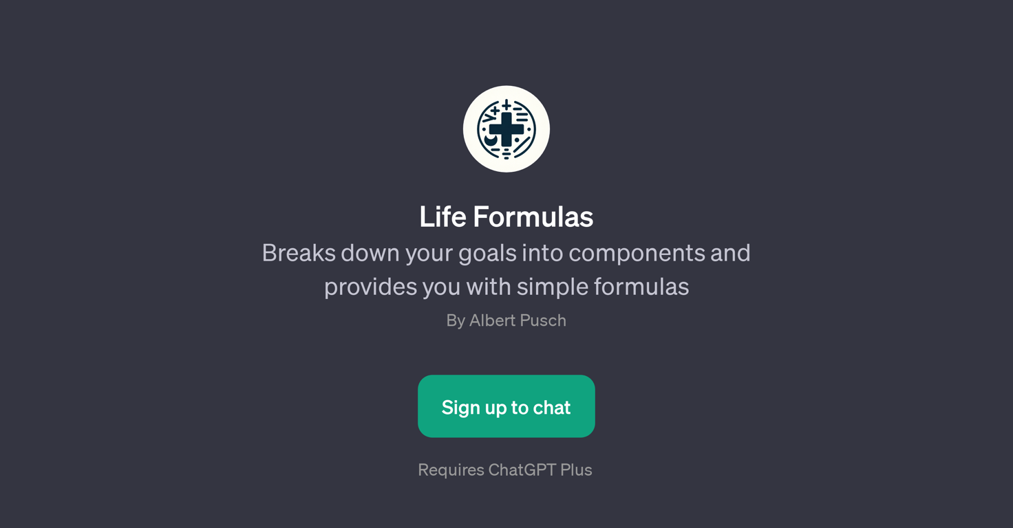 Life Formulas website