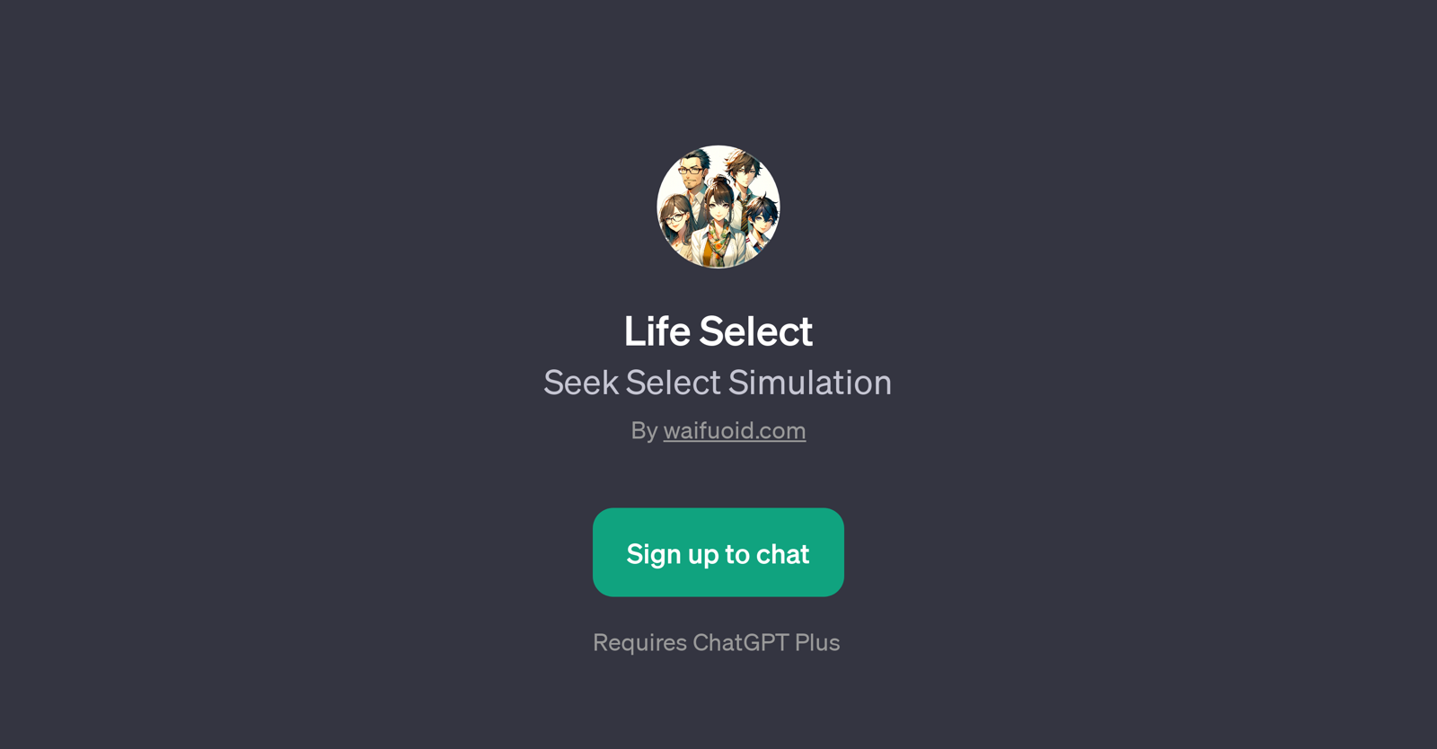 Life Select website