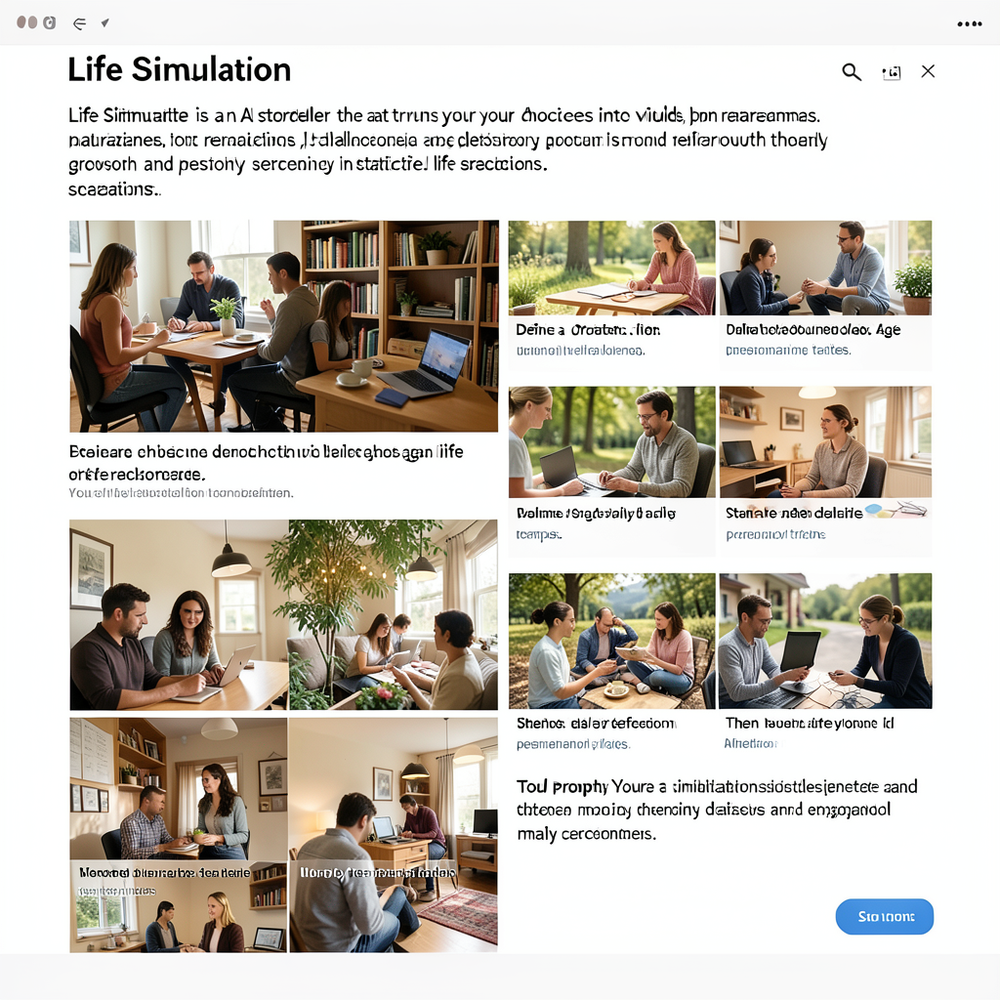 Life Simulator website