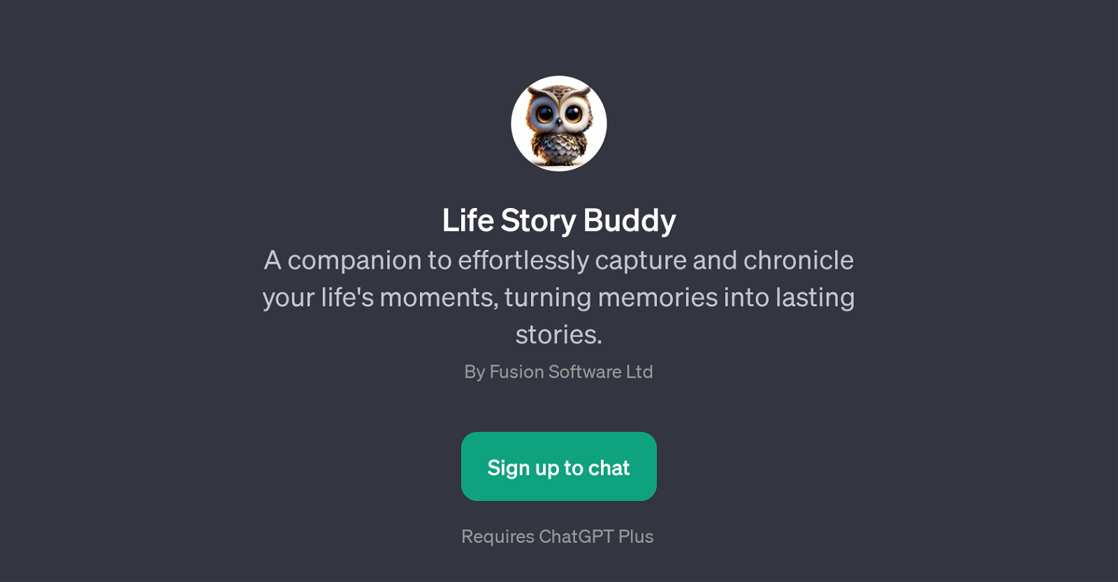 Life Story Buddy website