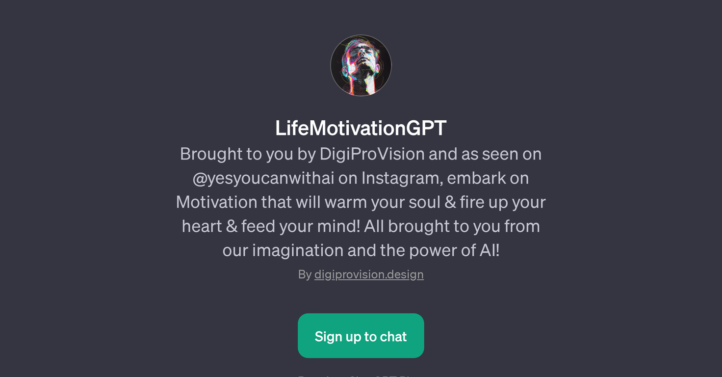 LifeMotivationGPT website