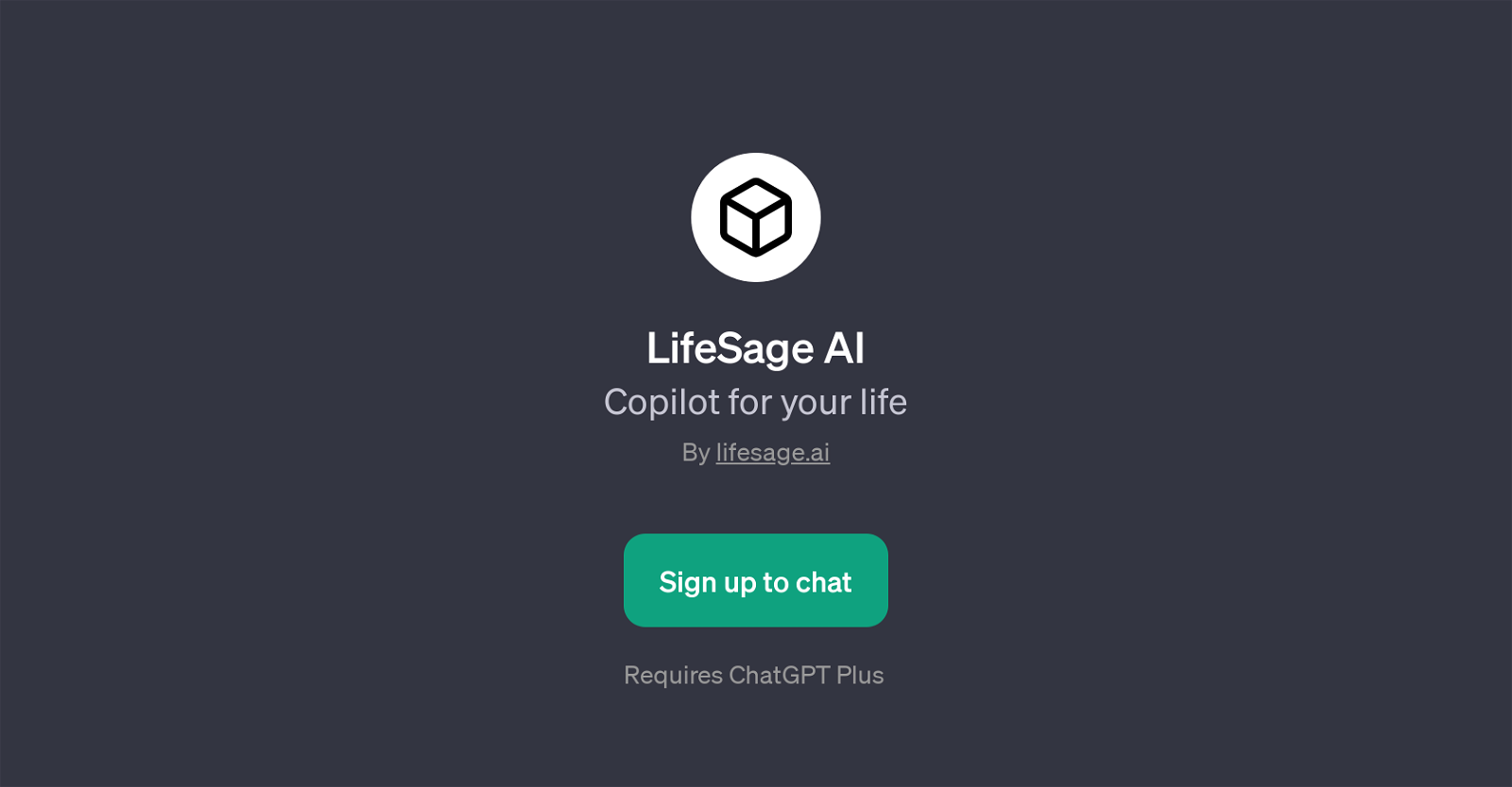LifeSage AI website
