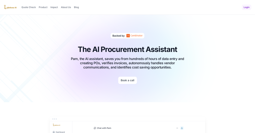 Lighthouz AI website