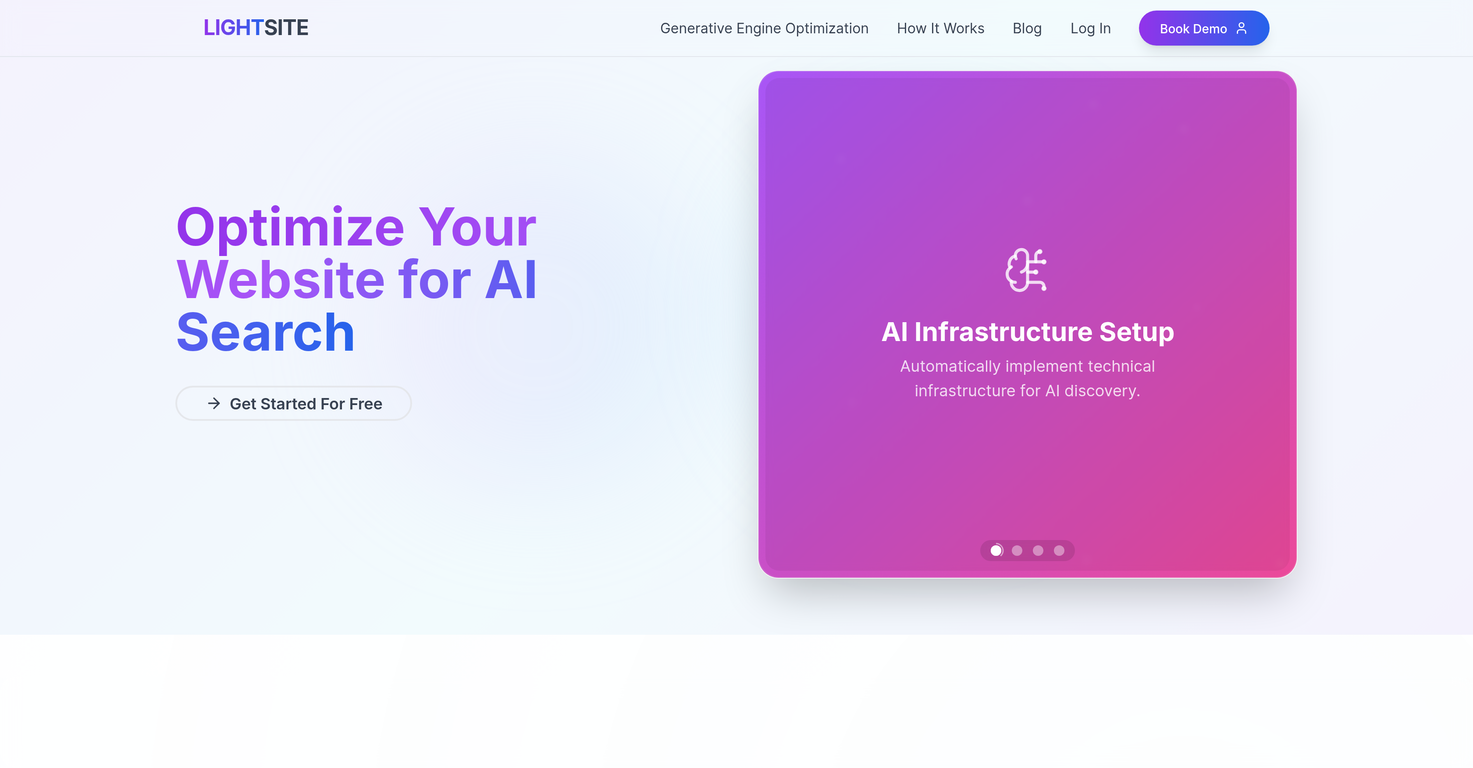LightSite AI website