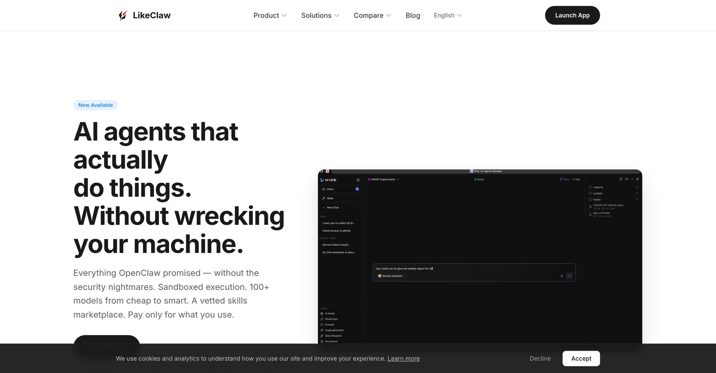 LikeClaw website