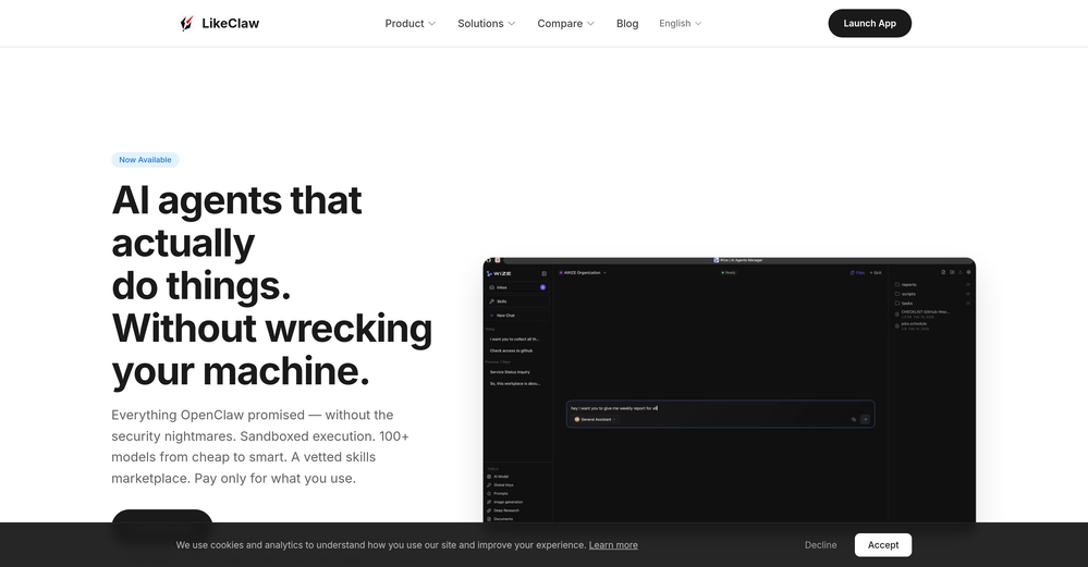 LikeClaw website
