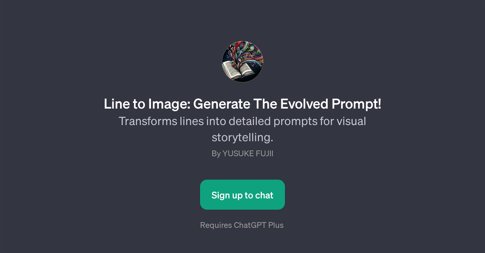 Line to Image: Generate The Evolved Prompt website