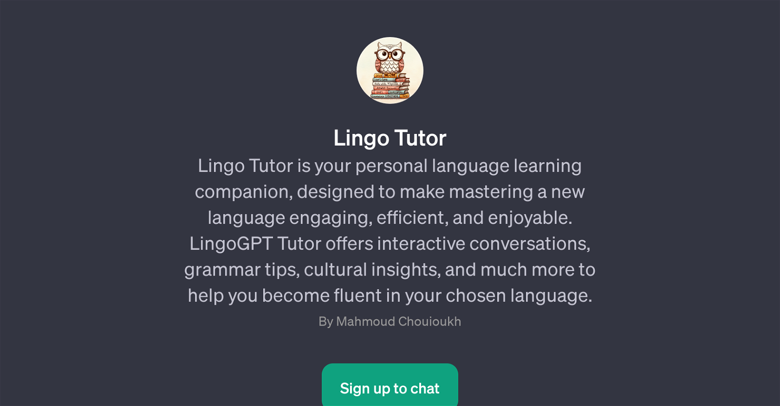 Lingo Tutor website
