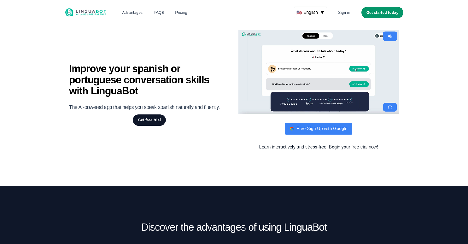 Linguabot website