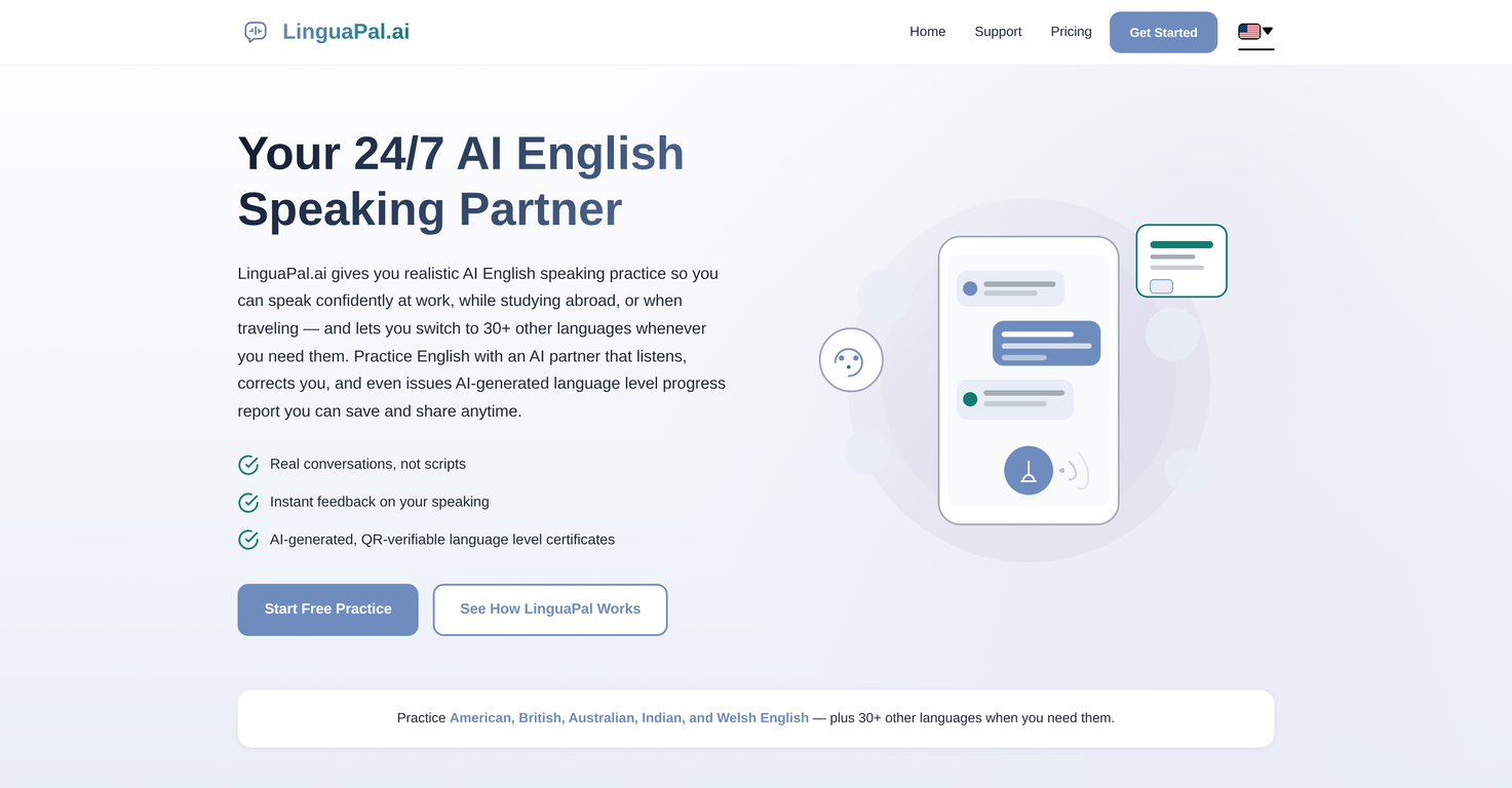 LinguaPal.ai website