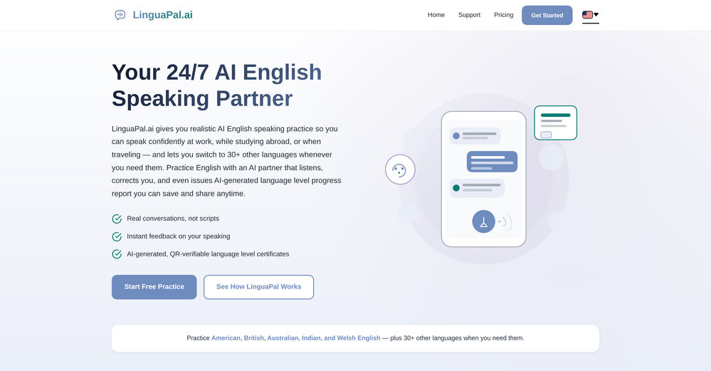 LinguaPal.ai website
