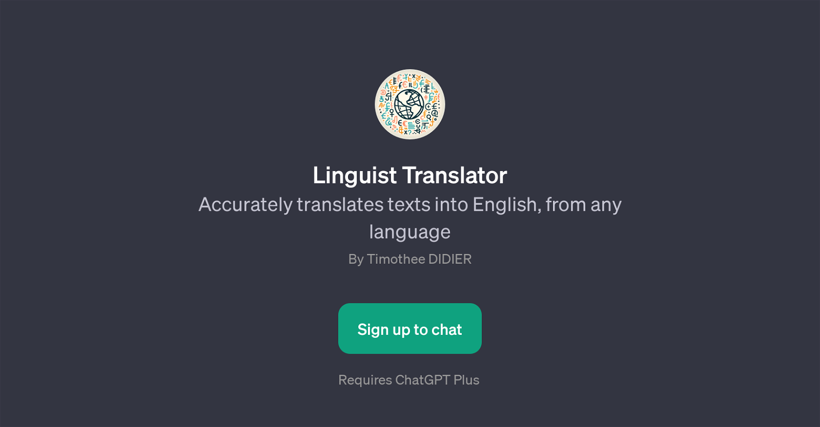 Linguist Translator website
