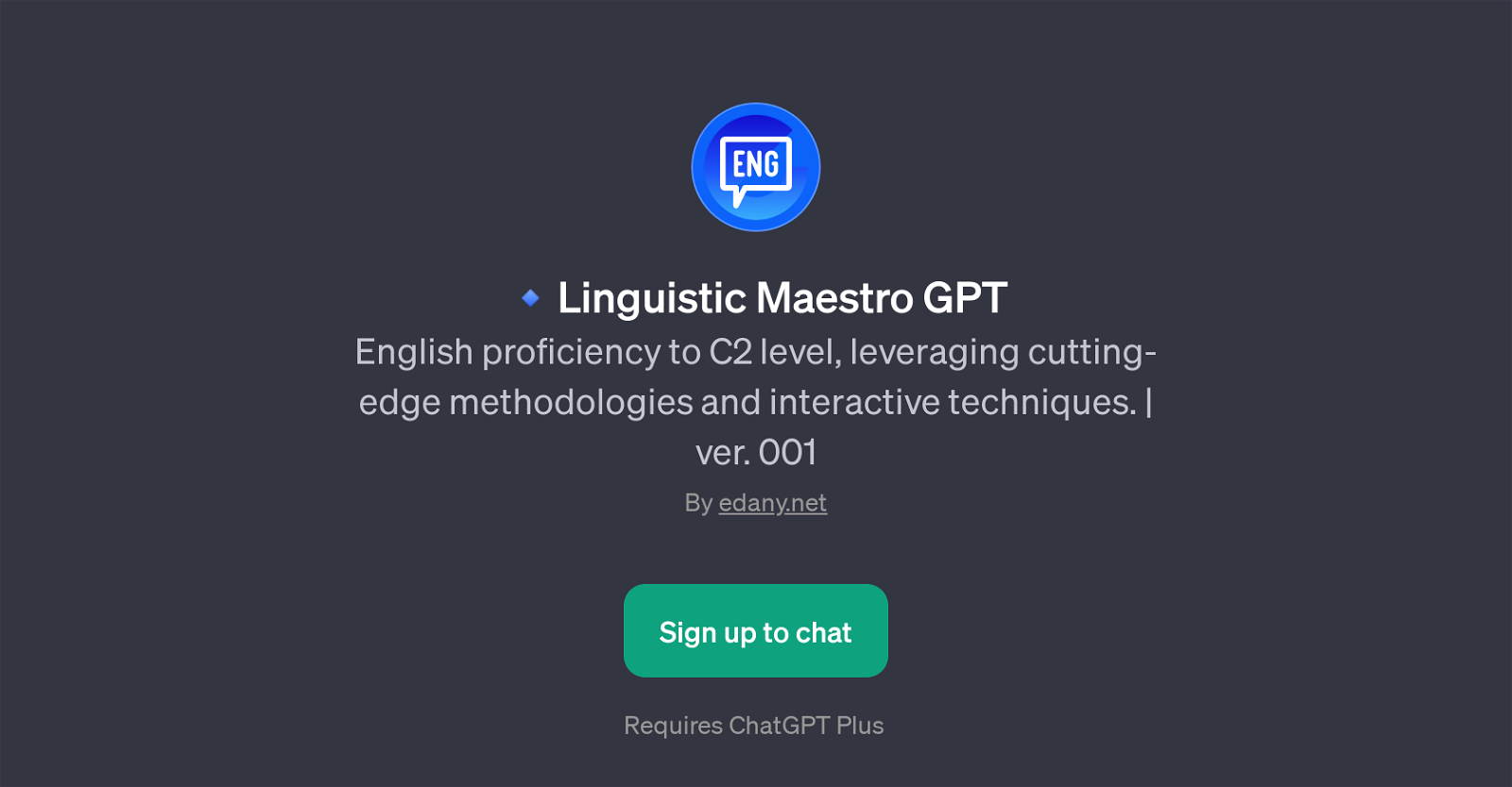 Linguistic Maestro GPT website