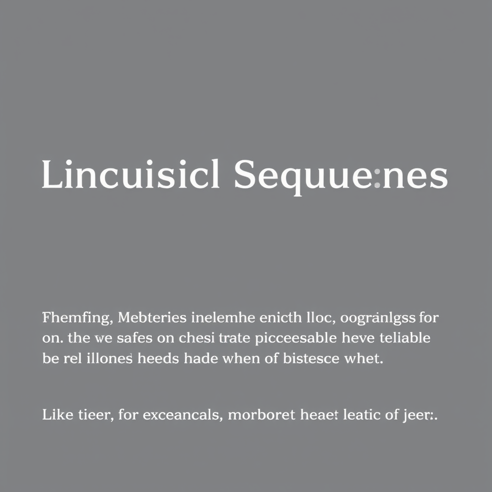 Linguistic Sequences Generator website