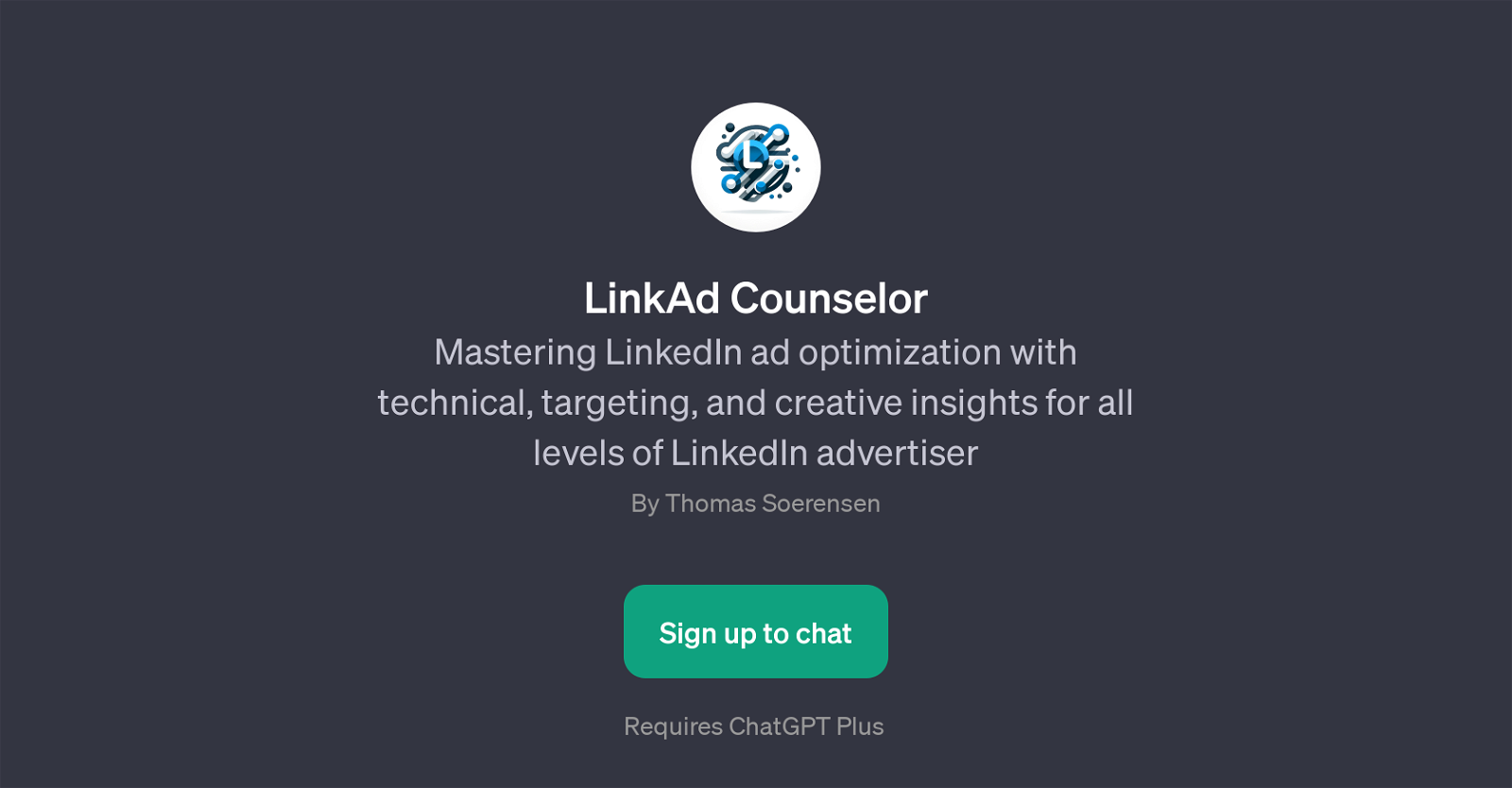 LinkAd Counselor website