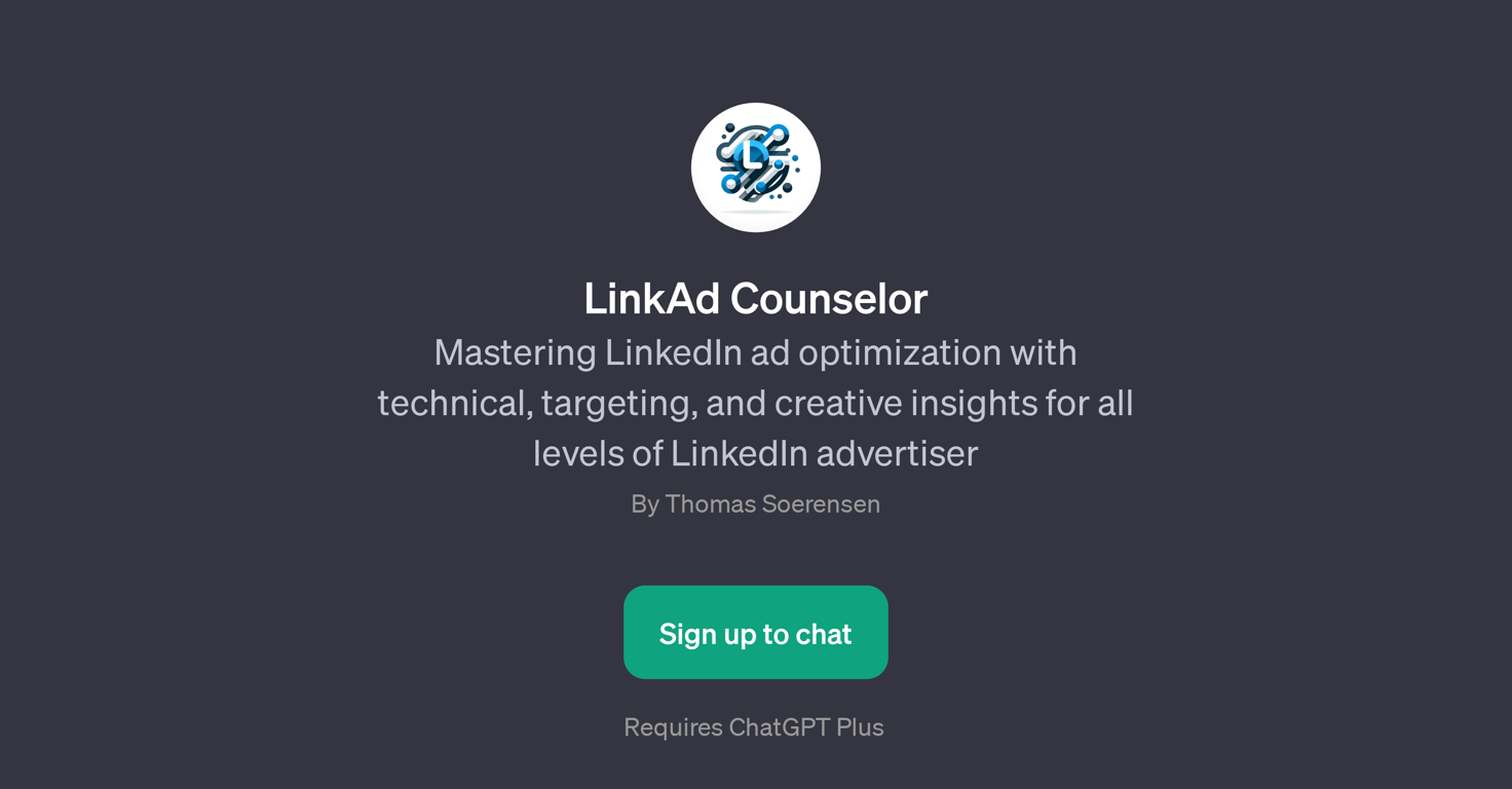 LinkAd Counselor website