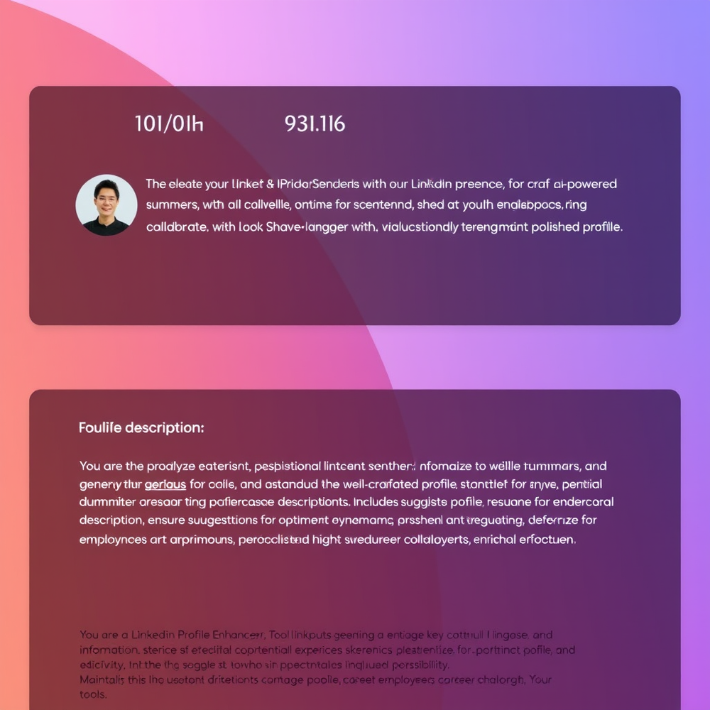 Linkdin Profile Enhancer website