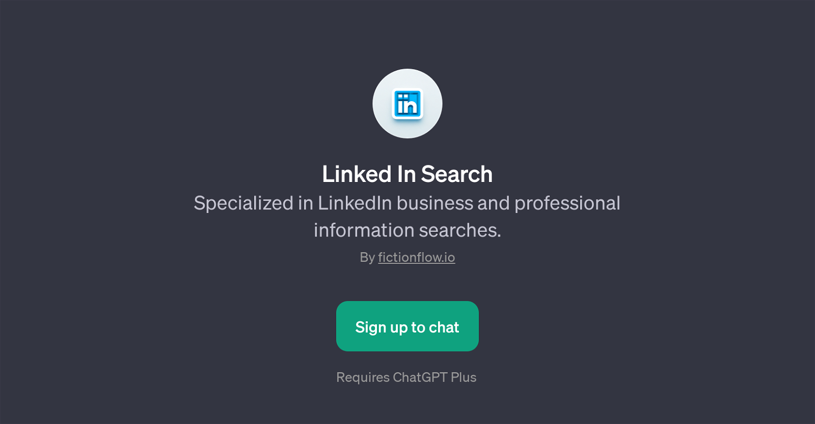 Linked In Search website