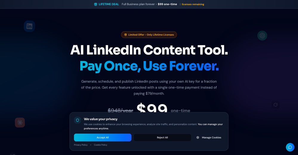 LinkedGrow website