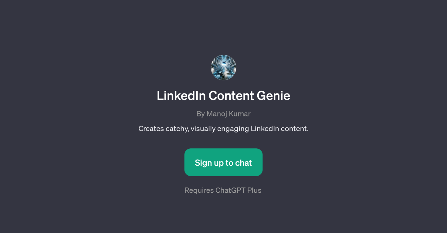 LinkedIn Content Genie website