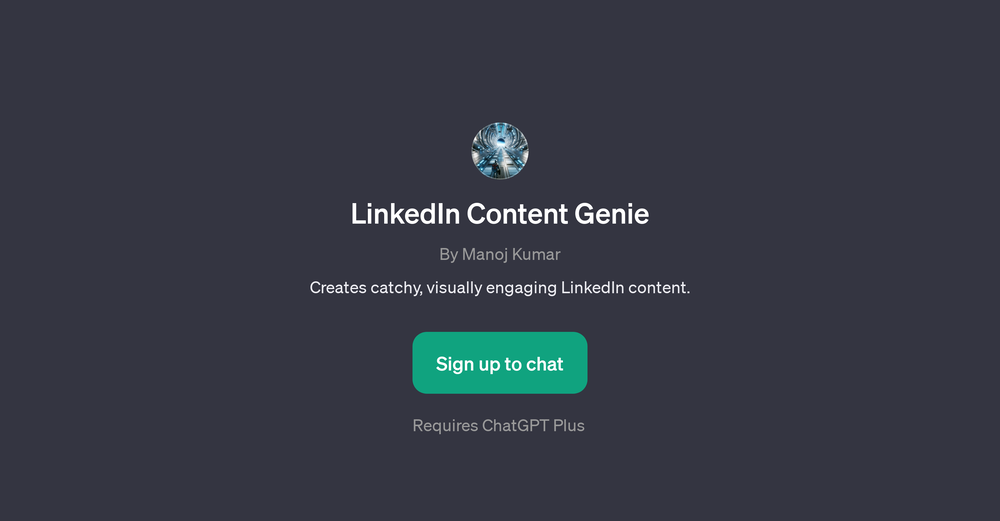 LinkedIn Content Genie website