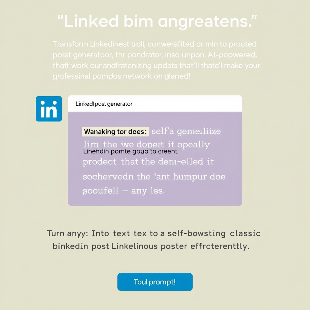 LinkedIn post generator - (Free, No Signup AI Tool)
