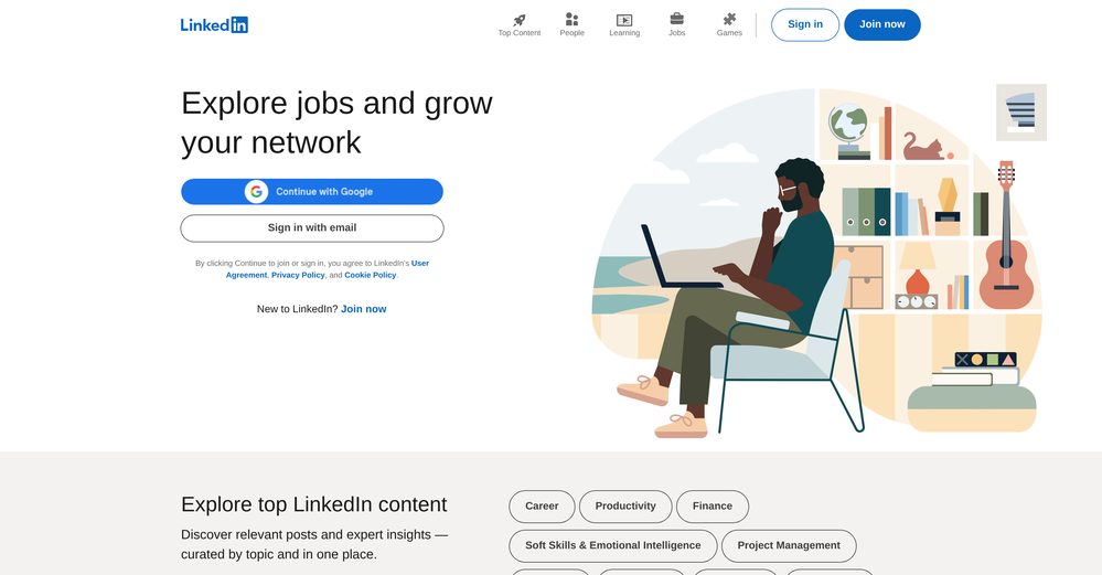 LinkedIn website