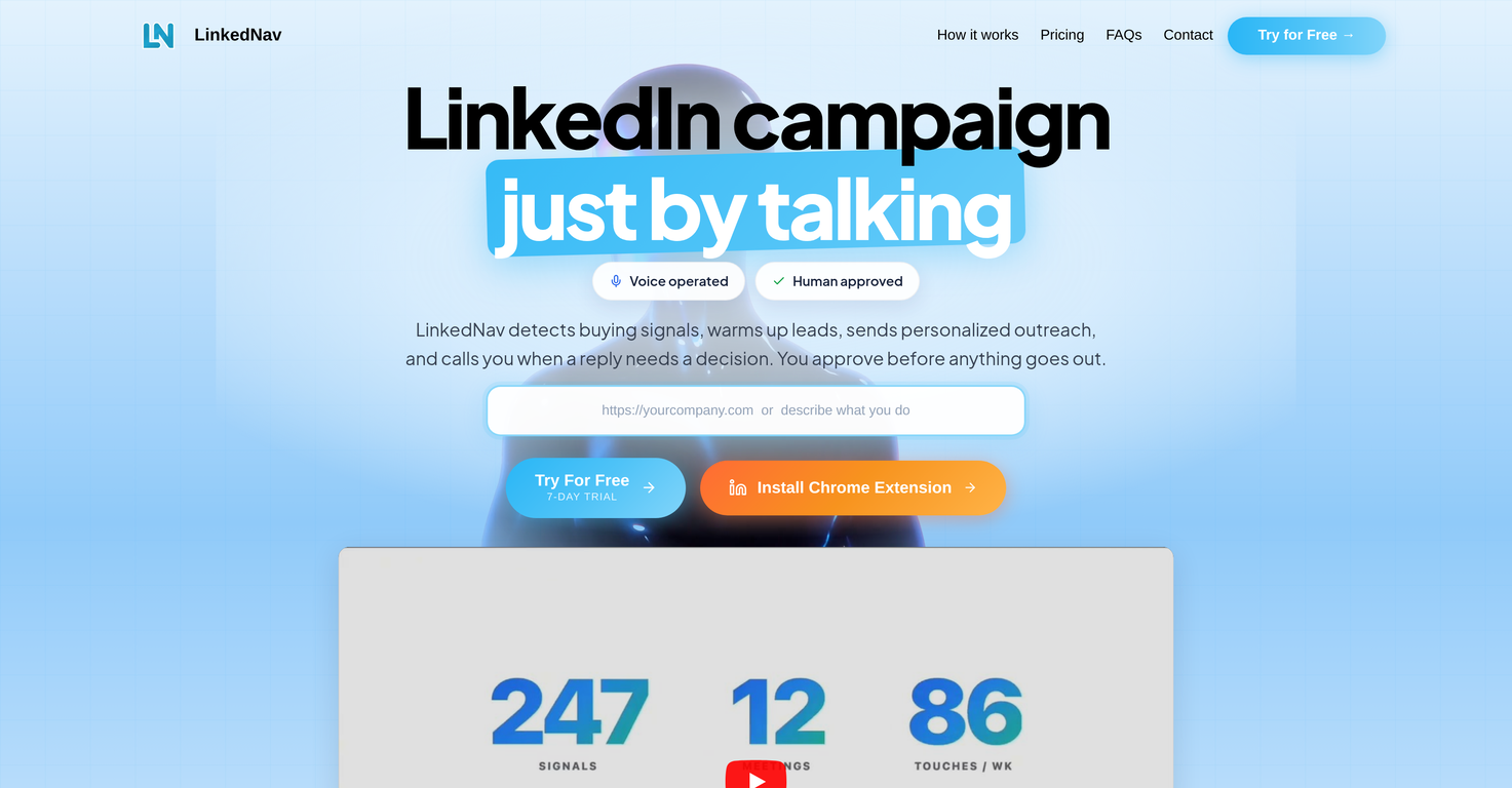 LinkedNav website
