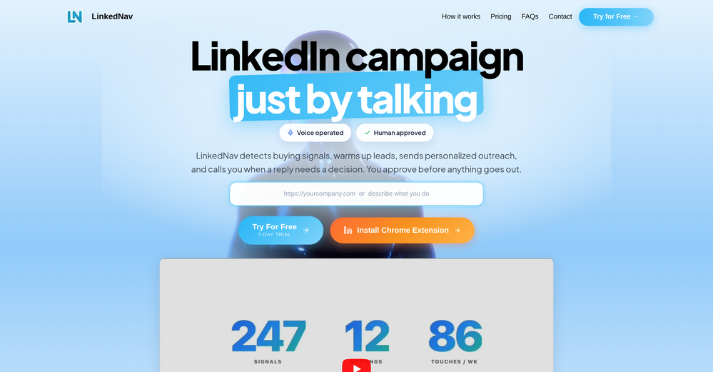 LinkedNav website