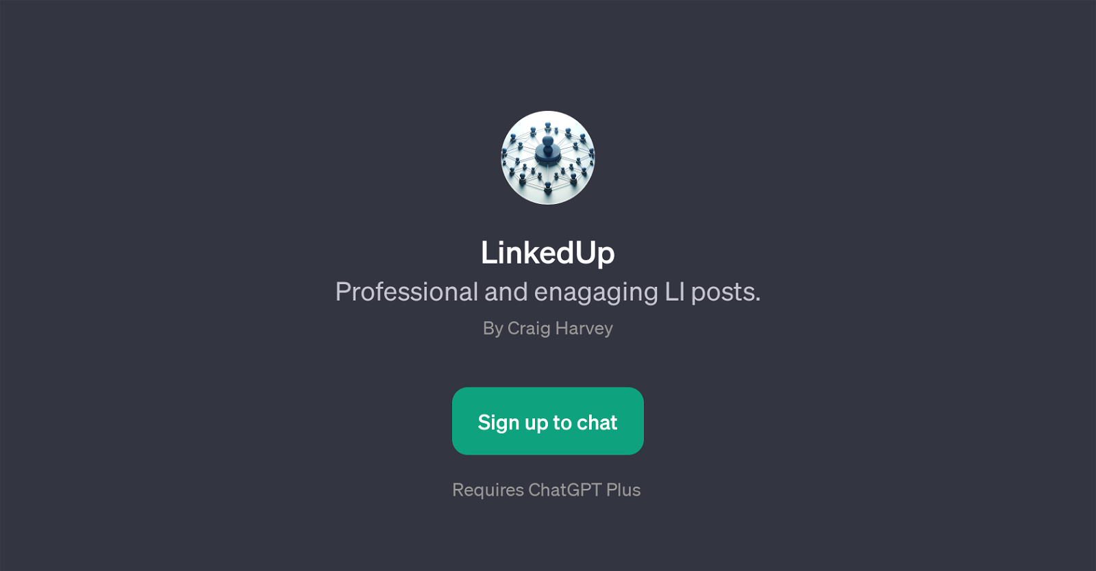 LinkedUp website