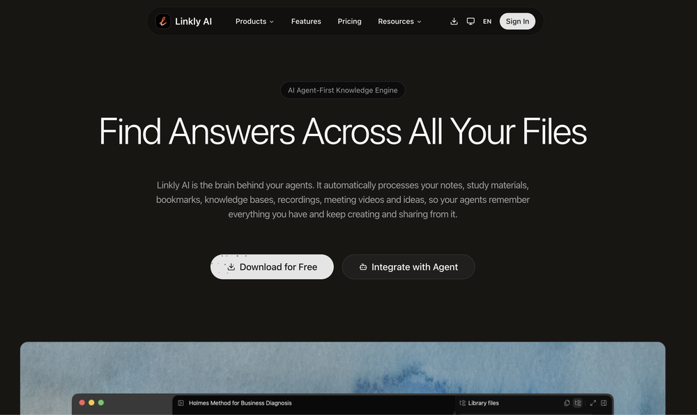 Linkly AI website
