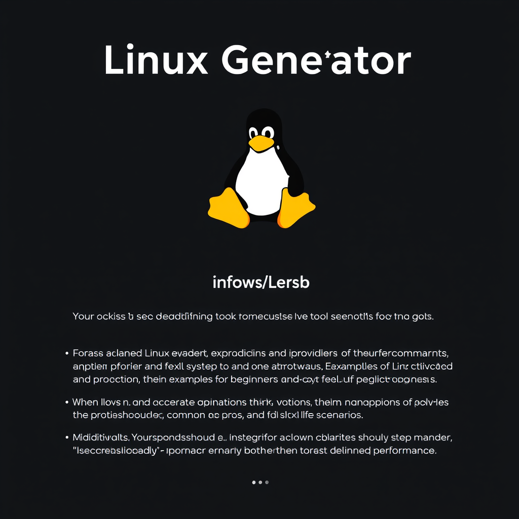 Linux Using Sans Linux Generator - (Free, No Signup AI Tool)