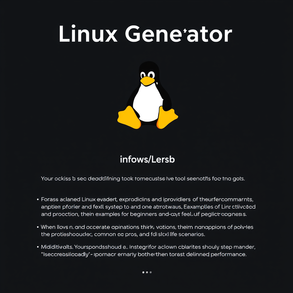 Linux Generator website