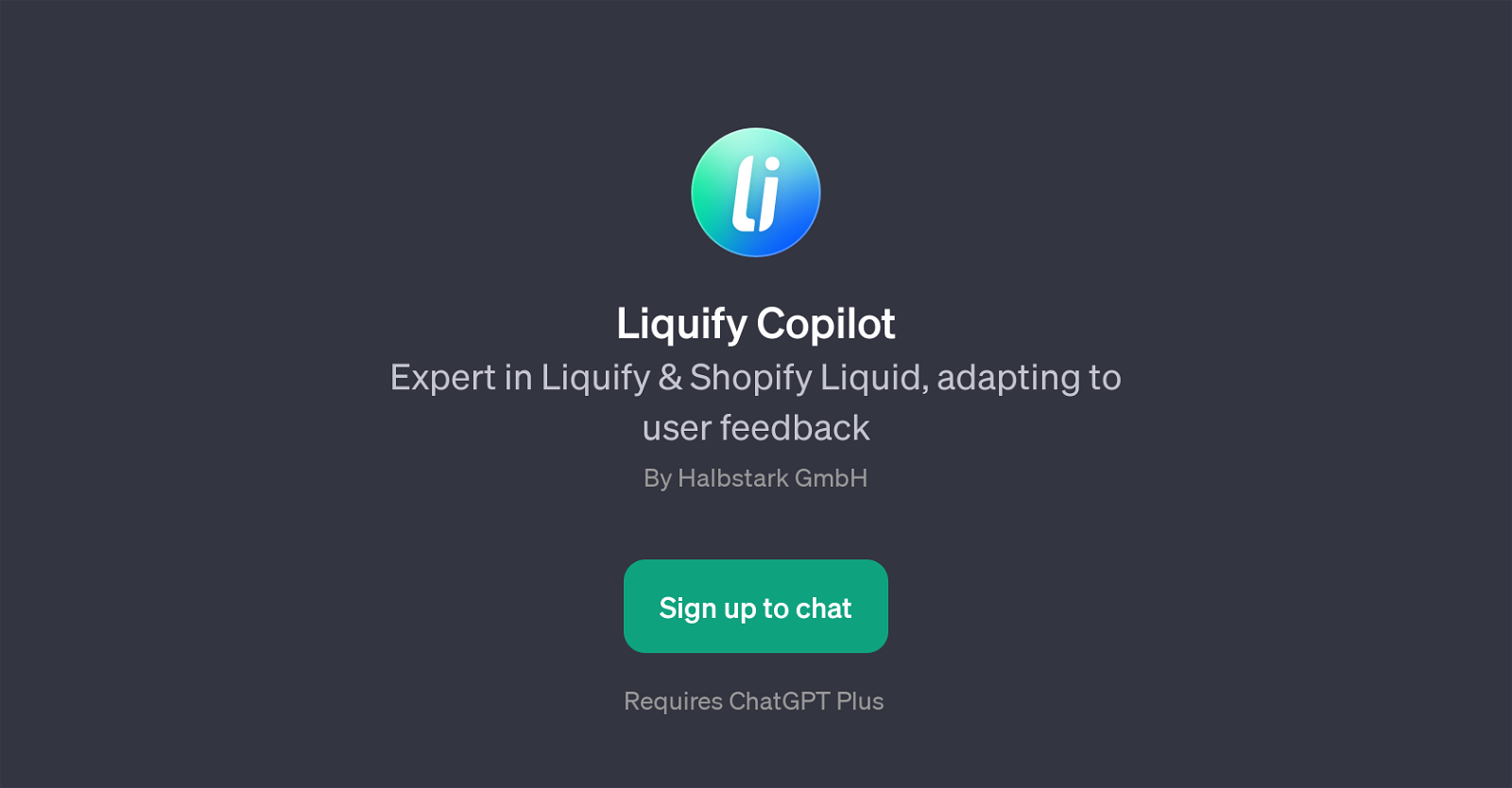 Liquify Copilot website