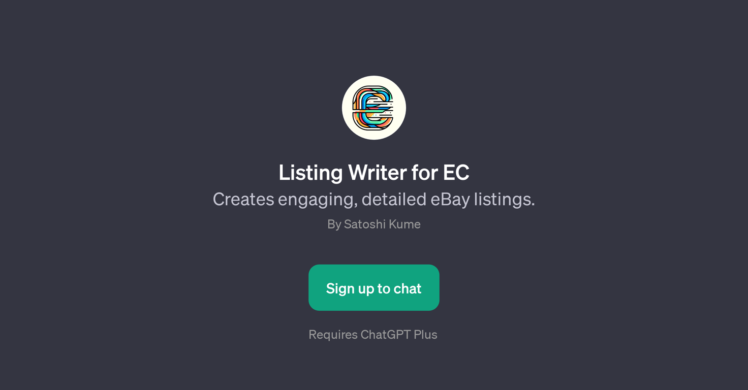 Listing Writer for EC website