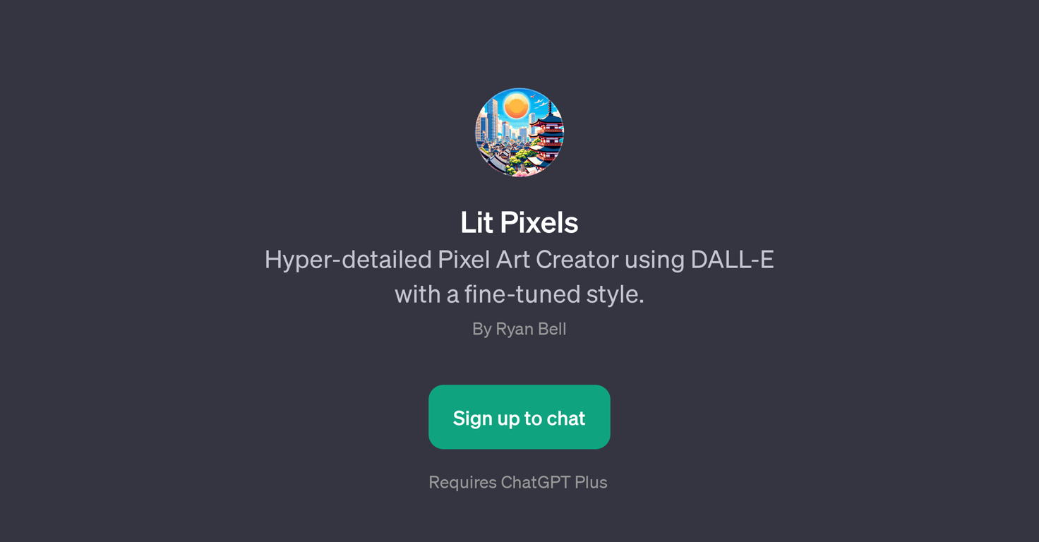 Lit Pixels website