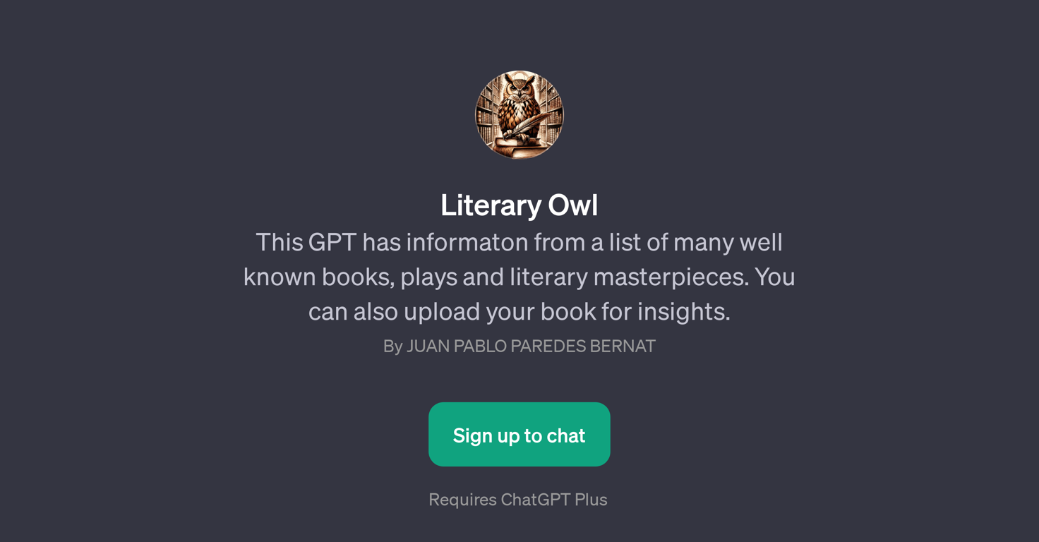 Literary Owl website