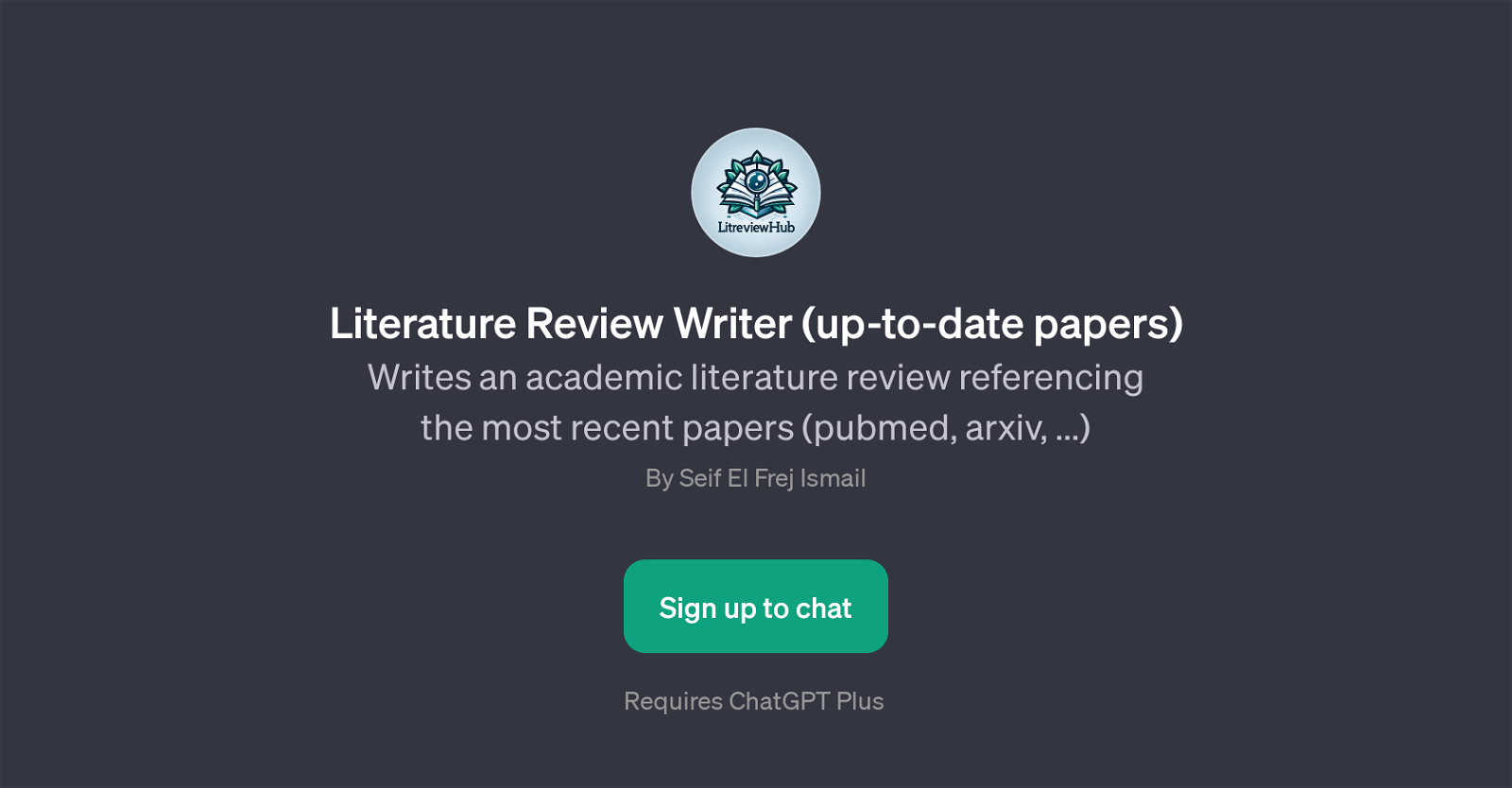 Literature Review Writer website