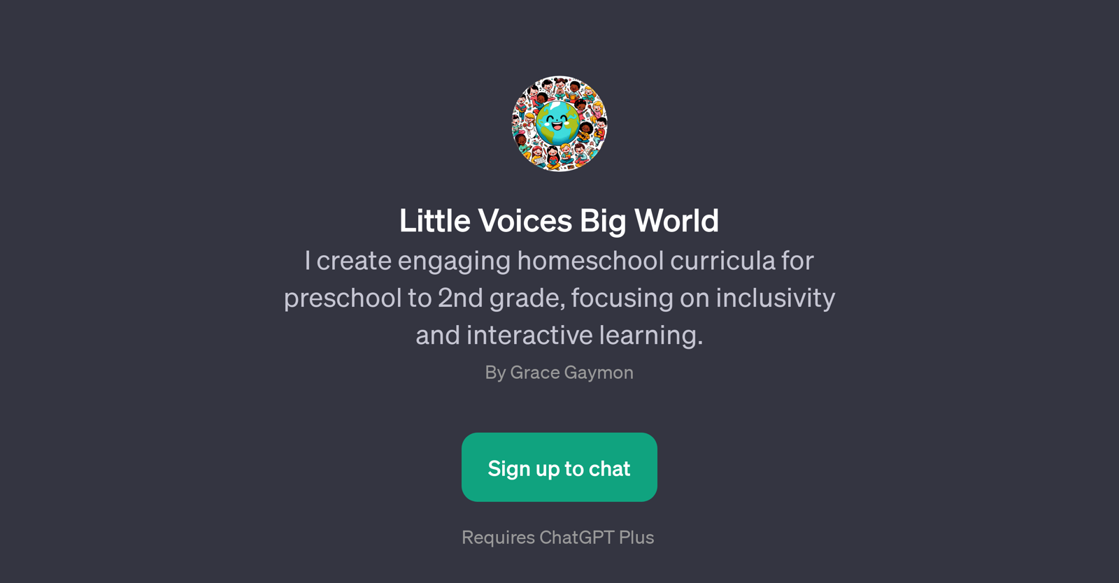 Little Voices Big World website