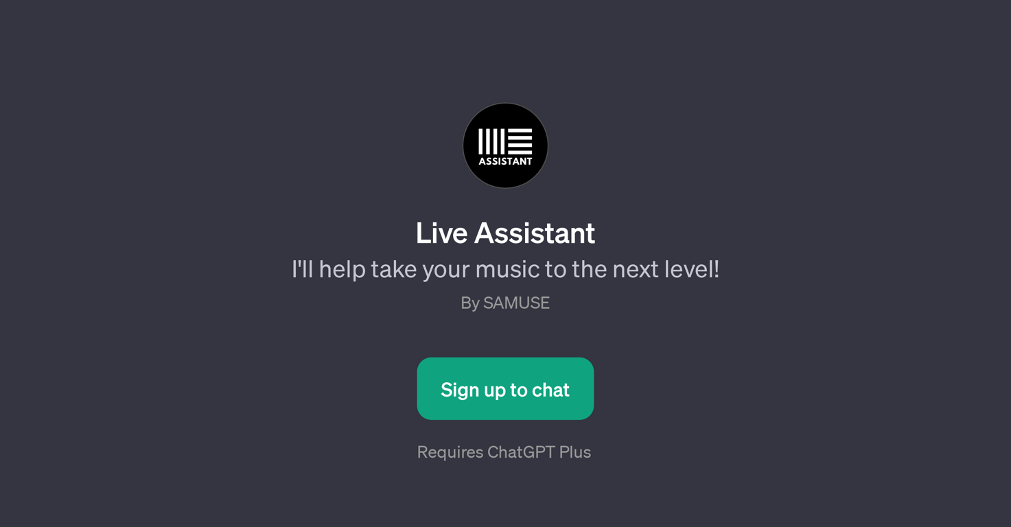 Live Assistant website