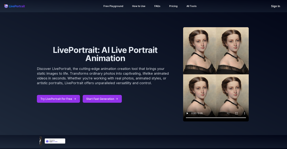 LivePortrait website