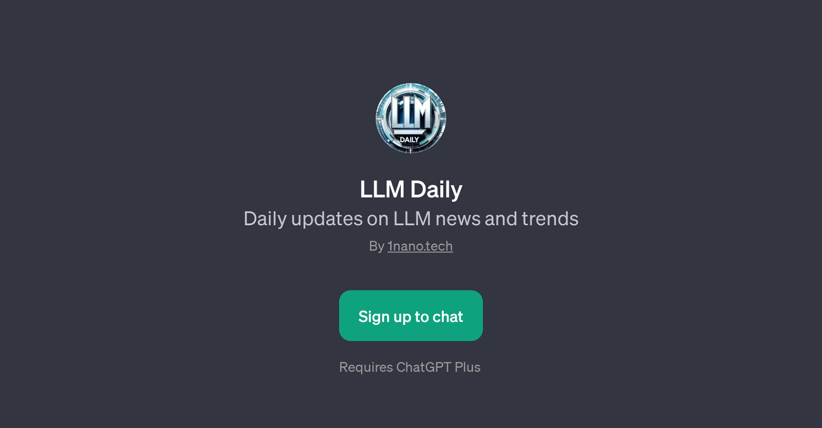 LLM Daily website