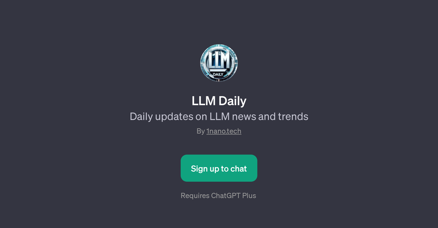 LLM Daily website