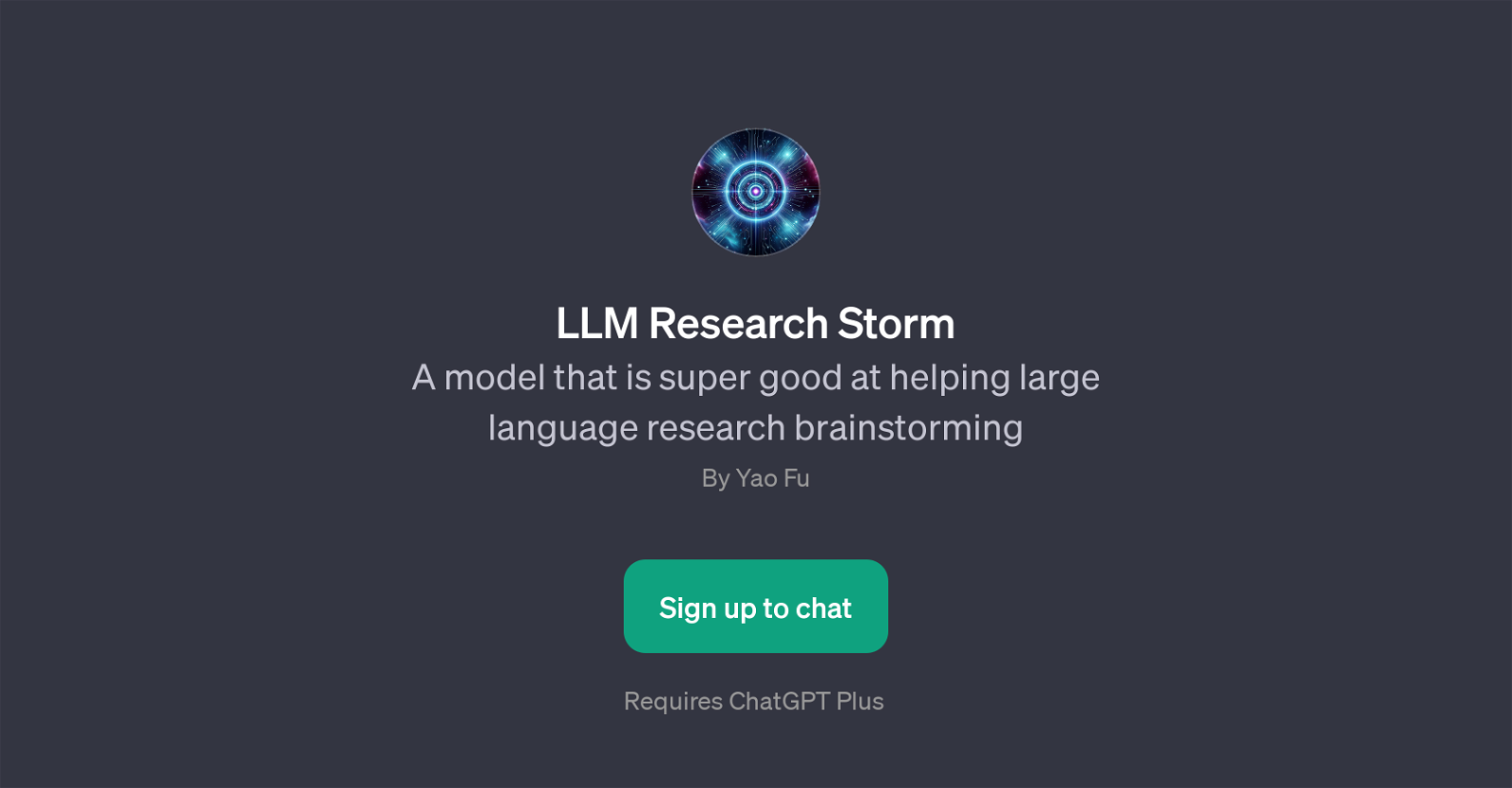 LLM Research Storm website