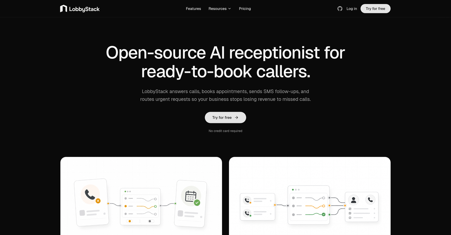 LobbyStack website