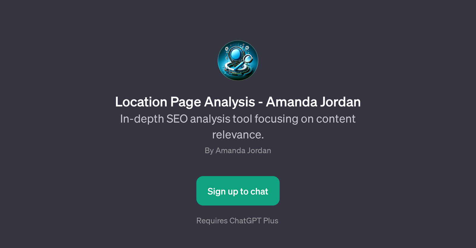 Location Page Analysis - Amanda Jordan website