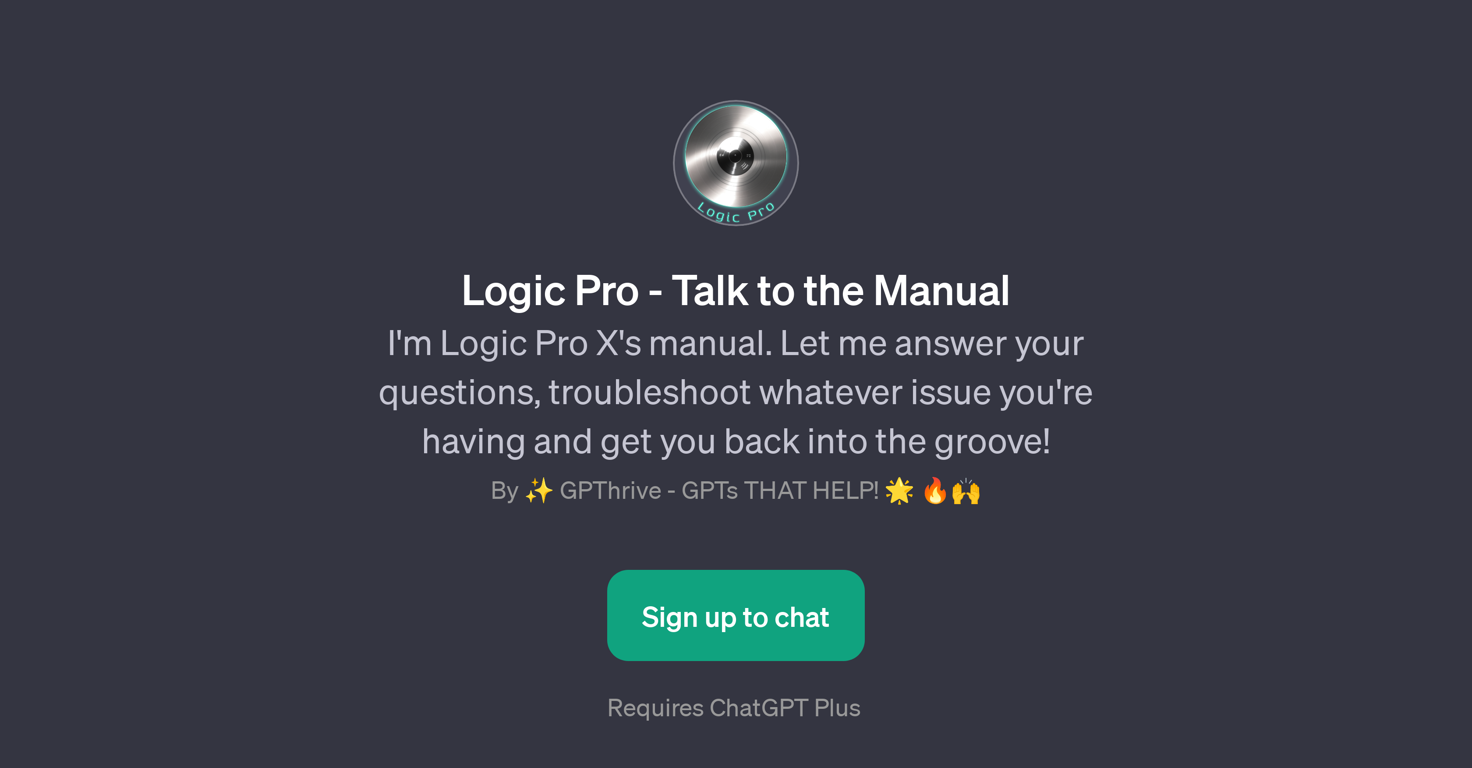 Logic Pro - Talk to the Manual website