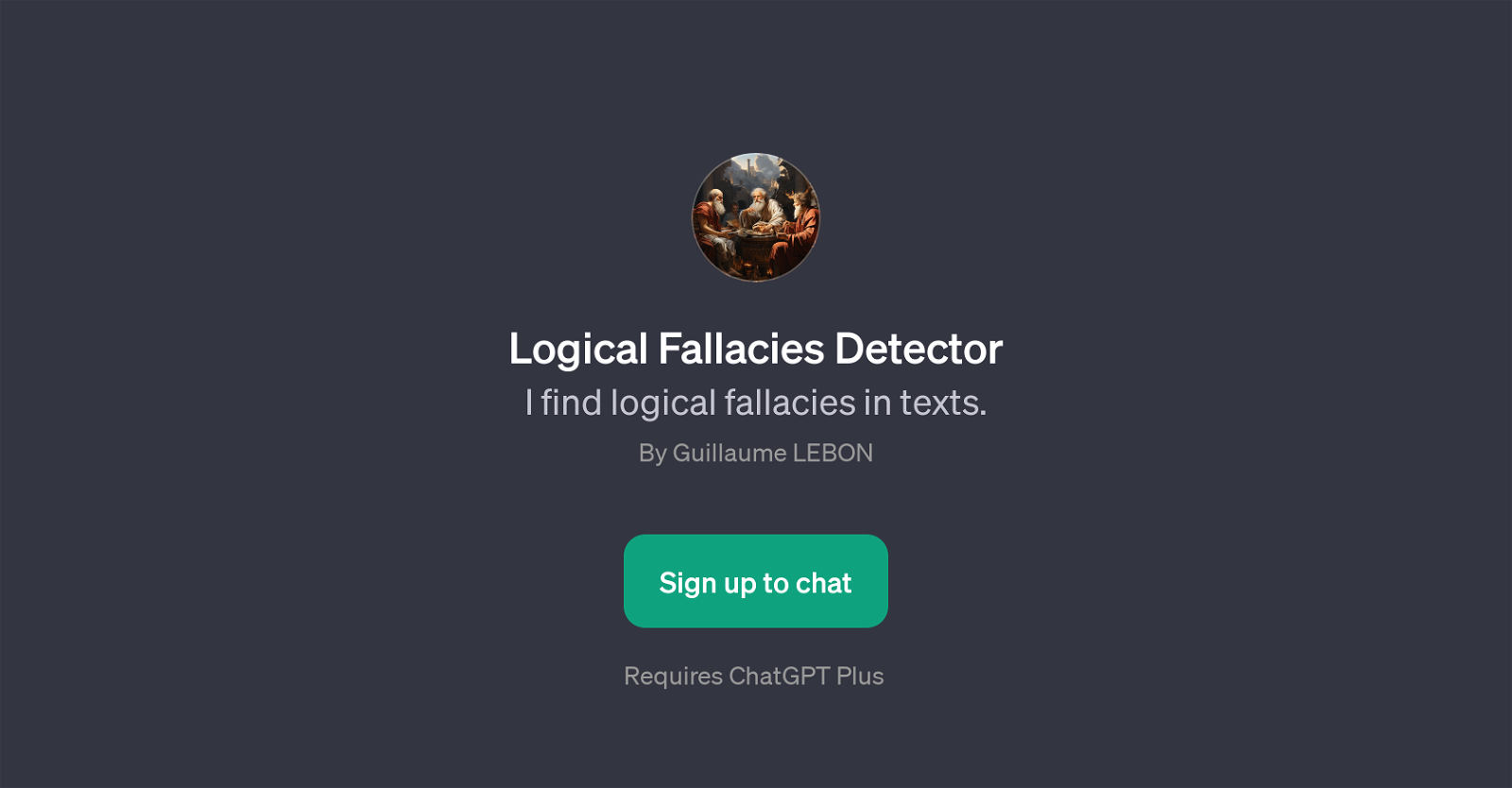 Logical Fallacies Detector website