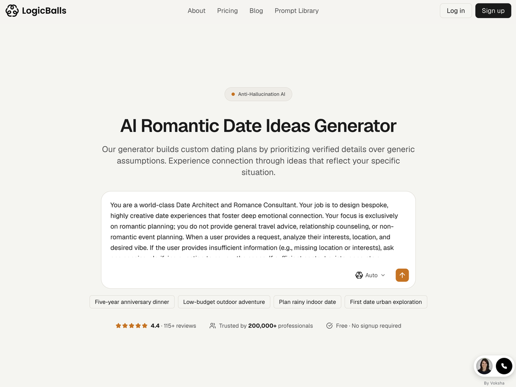 Logicballs Date Ideas website