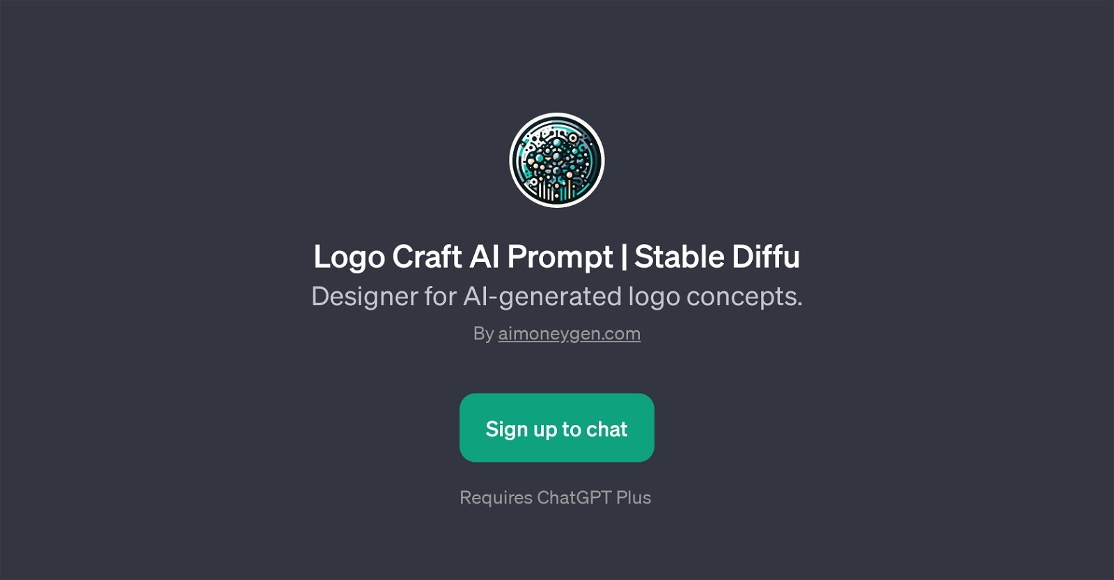 Logo Craft AI Prompt | Stable Diffu website